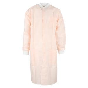 Maxi-Gard Protective Lab Coat SMS X-Large Light Pink 10/Pk