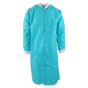 Maxi-Gard Protective Lab Coat SMS X-Large Teal 10/Pk