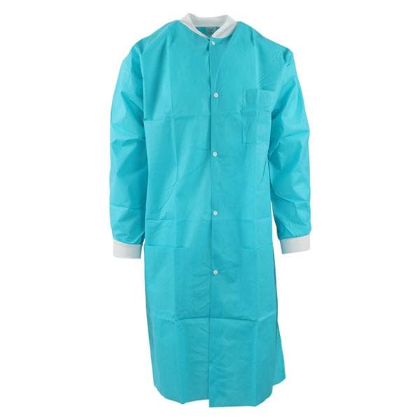 Maxi-Gard Protective Lab Coat SMS Small Teal 10/Pk