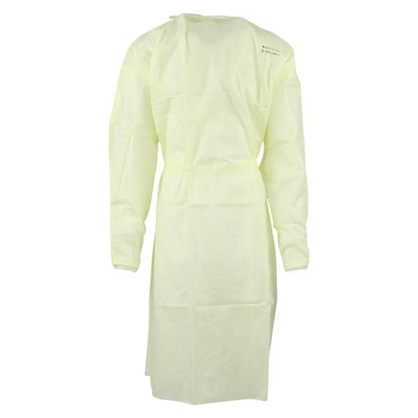 Isolation Gown AAMI Level 1 SMS X-Large Yellow 10/Bg