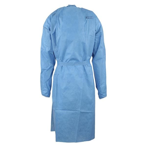 Isolation Gown AAMI Level 3 SMS Large Blue 10/Bg