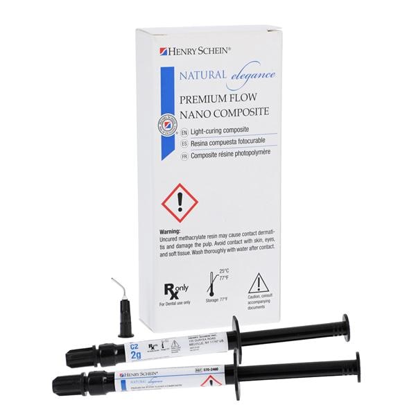 Natural Elegance Premium Flow Nano Flowable Composite C2 Syringe Refill 4/Bx