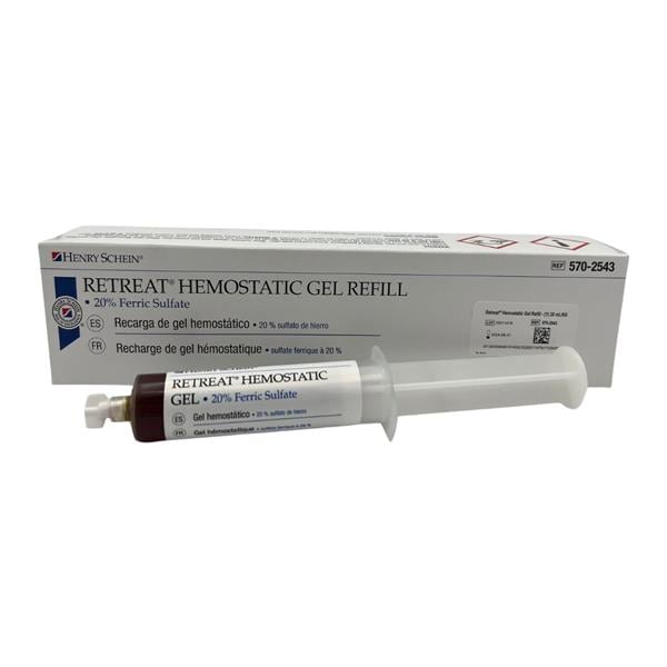 Retreat 20% Ferric Sulfate Gel Syringe Refill 30mL/Ea