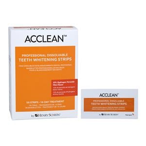 Acclean Dissolvable Whitening Strips Bulk Pack 10% Hydrogen Peroxide 4/Pk