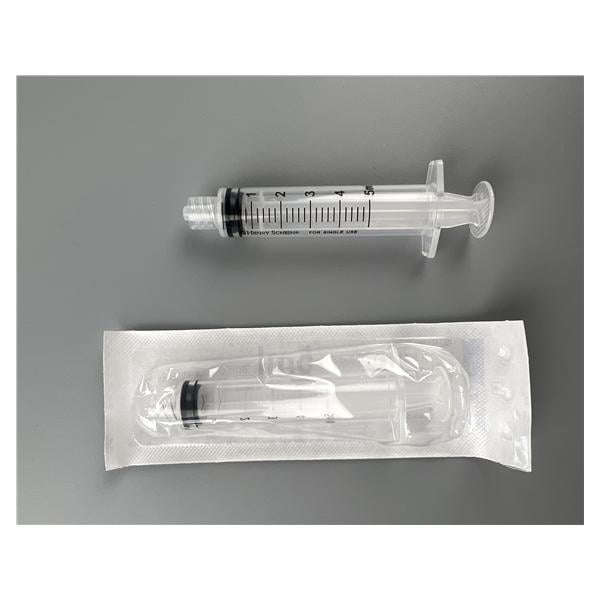 Luer Lock Syringe 5cc Clear Low Dead Space 100/Bx