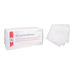 Henry Schein Premium 100% Cotton All-Gauze Sponge 4x4" 12 Ply Non-Sterile Sq LF