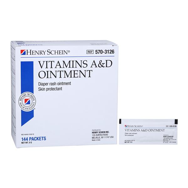 Vitamin A&D Ointment Topical Ointment 5gm 5gm Foil Pack 144/Bx, 6 BX/CA