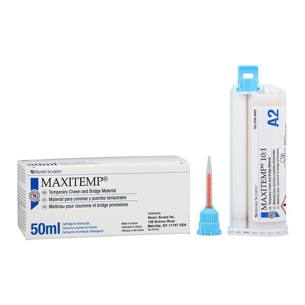 MaxiTemp Material 50 mL Shade A2 Cartridge Kit