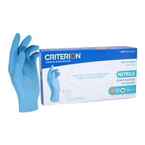 Criterion Nitrile Exam Gloves X-Small 230mm Blue Non-Sterile, 20 BX/CA