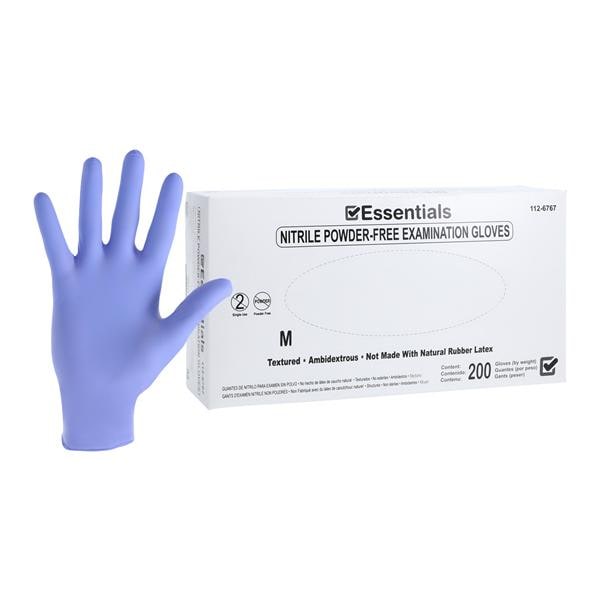 Essentials EDLP Nitrile Exam Gloves Medium Periwinkle Non-Sterile