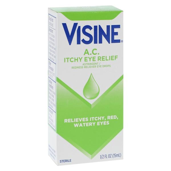 Visine A.C. Astringent/Redness Reliever Liquid Drops/Solution 0.05/0.25% 1/2ozBt, 36 BT/CA