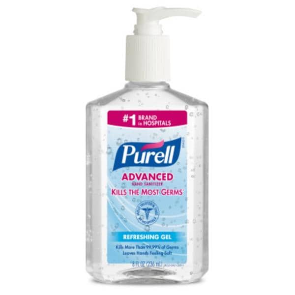 Purell Advanced Gel Sanitizer 8 oz 8oz/Bt