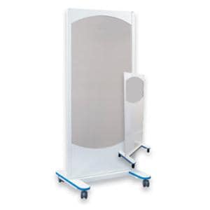 Clear-Pb X-Ray Barrier White 25x31x75" Ld/.5mm Lk Cstr w/ 30x24 Clr Pnl Ea