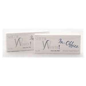 Sheer White In Office Whitening Strips Kit 20% Hydrogen Peroxide Ea