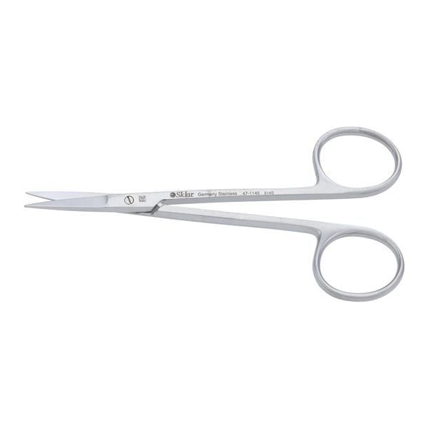 Iris Scissors Straight 4-1/2" Stainless Steel Non-Sterile Reusable Ea