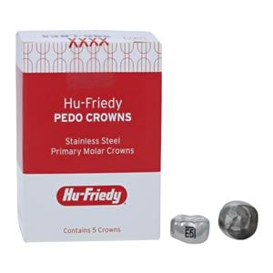 PEDO CROWNS Stainless Steel Crowns Size LRE5 2nd Prim LRM Refill 5/Pk