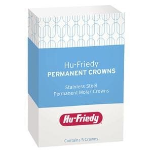 PERMANENT CROWNS Stainless Steel Crowns Size 6UL2 Upper Left Refill Package 5/Bx