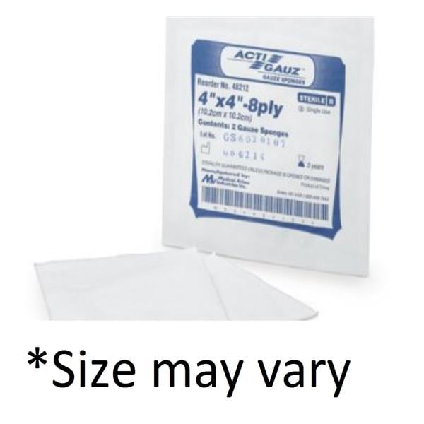 Cotton Gauze Dressing 4x4" 4 Ply Non-Sterile Non-Woven