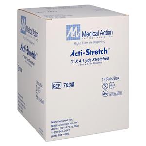 Acti-Stretch Conforming Bandage Gauze 3"x4.1yd Sterile 12/Bx, 8 BX/CA