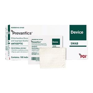 Prevantics Device Swab 1.59 in x 1.31 in 100/Bx