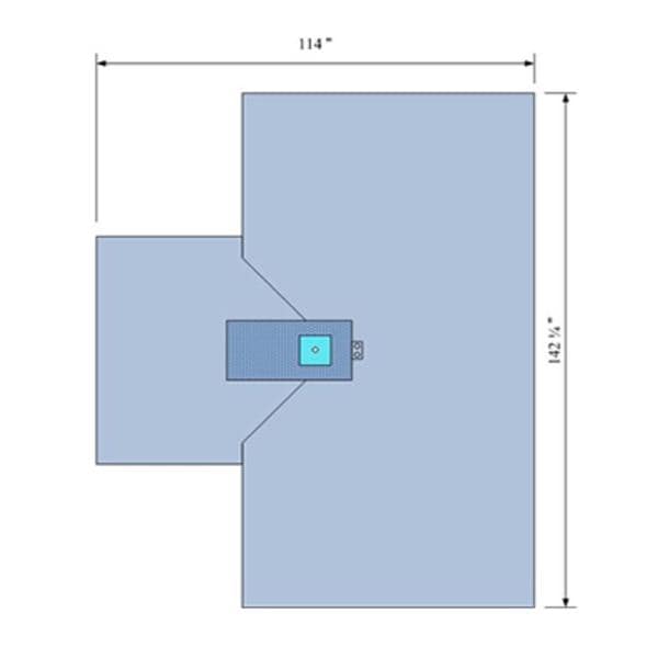 114"x142.5" Sterile Orthopedic Drape Fenestrated