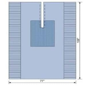 77x108" Sterile U-Shaped Sheet Fenestrated