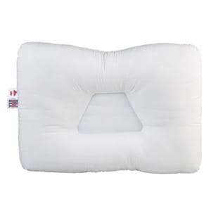 Tri-Core Positioning Pillow 24 in x 16 in Fiber White Reusable Ea