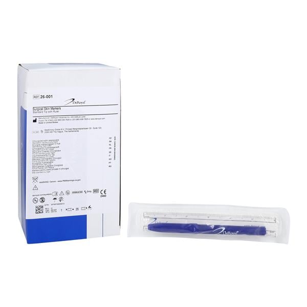 Skin Marker Standard Tip Blue Barrel Sterile