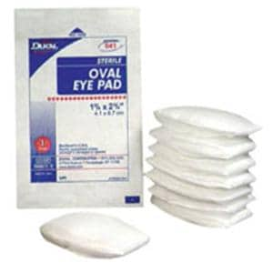 Cotton Eye Pad 1-5/8-2-5/8" Sterile Oval Not Made With Natural Rubber Latex, 12 BX/CA