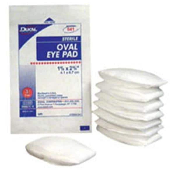 Cotton Eye Pad 1-5/8-2-5/8" Sterile Oval Not Made With Natural Rubber Latex, 12 BX/CA