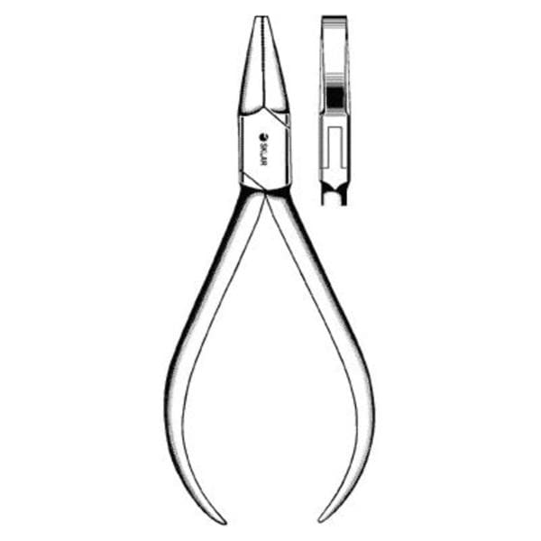 Pliers Flat Nose 5-1/2" Square End Straight Ea