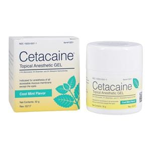 Cetacaine Anesthetic Gel Mint 32Gm/Jr, 12 JR/CA