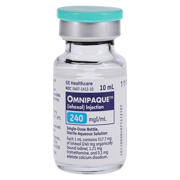 Omnipaque Injection 240mg/mL SDV 10mL 10/Package