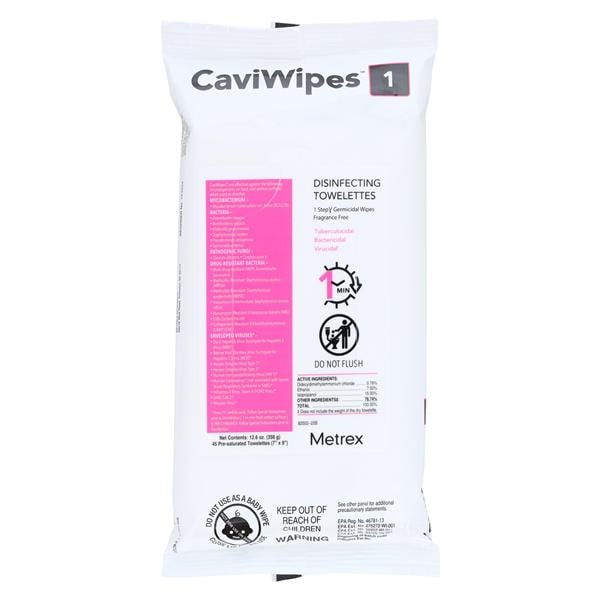 CaviWipes1 Surface Disinfectant Flat Pack 45/Pk, 20 PK/CA