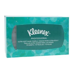 Kleenex Ultra Soft Hand Towels Paper 1 Ply 9 in x 10.5 in White 70/Bx