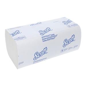 Scott Hand Towel Single Fold Disposable Fbr 2 Ply 9.4 in x 12.4 in Wt 4375/Ca