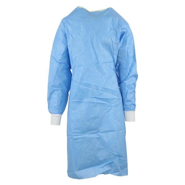 Evolution 4 Non Reinf Surg Gown SMS Fbrc Stndrd / Lrg Blu/Ylw Neckband Ea