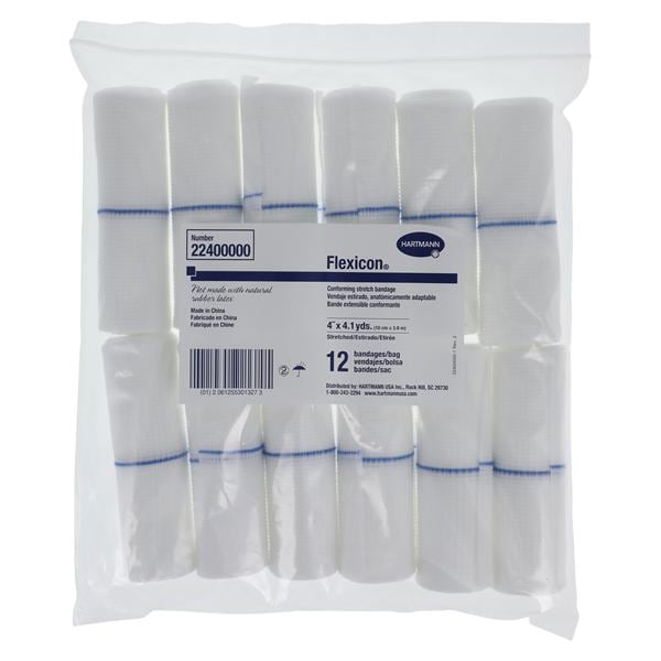 Flexicon Conforming Bandage Gauze 4"x4.1yd Non-Sterile 12/Bg, 8 BG/CA