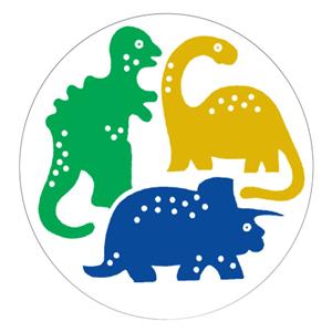 Pediatric Award Sticker Dinosaurs White 200/Rl