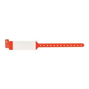 Sentry LabelBand Bar Code Wristband Polyester Orange Adult 500/Bx