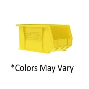 AkroBins Storage Bin Yellow Polymer With Label Holder 14-3/4x8-1/4x7" 12/Ca