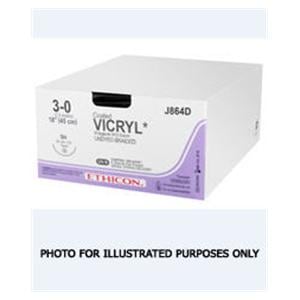 Vicryl Suture 1 1x36" Polyglactin 910 Braid V-34 Violet Bx