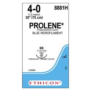 Prolene Suture 4-0 30" Polypropylene Monofilament BB Blue 36/Bx