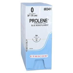 Prolene Suture 0 30" Polypropylene Monofilament SH Blue 36/Bx