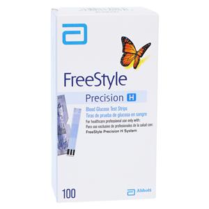 FreeStyle Precision H H Glucose Test Strip CLIA Waived 100/Bx