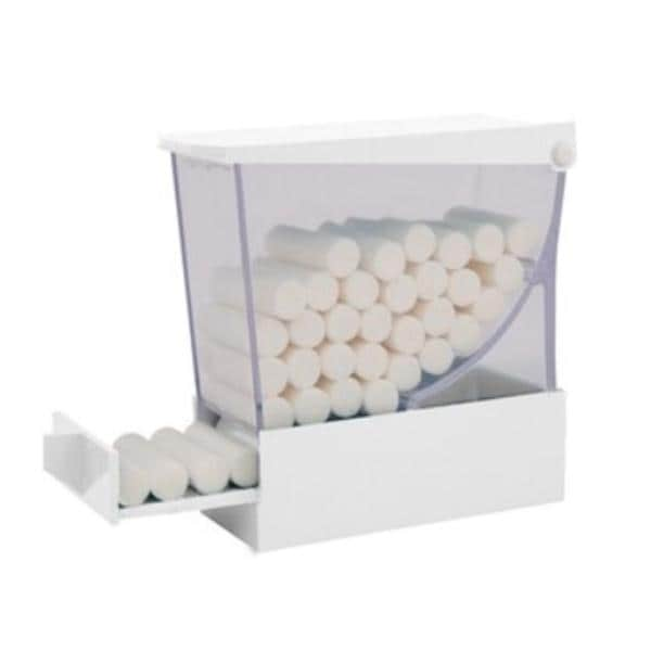 Cotton Roll Dispenser Deluxe White Ea