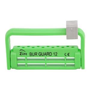 Steri-Bur Guard Bur Block Antimicrobial Microban 12 Hole Neon Grn Dtchbl Lid Ea