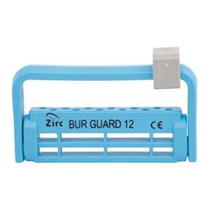 Steri-Bur Guard Bur Block Antimicrobial Microban 12 Hole Neon Blue Dtchbl Lid Ea