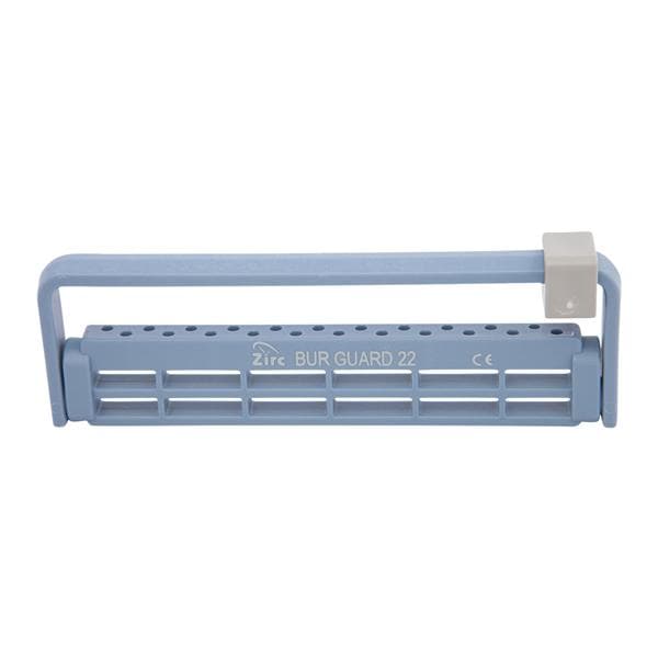 Steri-Bur Guard Bur Block Antimicrobial Microban 22 Hole Blue Detachable Lid Ea