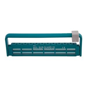 Steri-Bur Guard Bur Block Antimicrobial Microban 22 Hole Teal Detachable Lid Ea